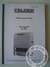 Odsesovalni stroji Industrijski sesalci, FELDER RL 200