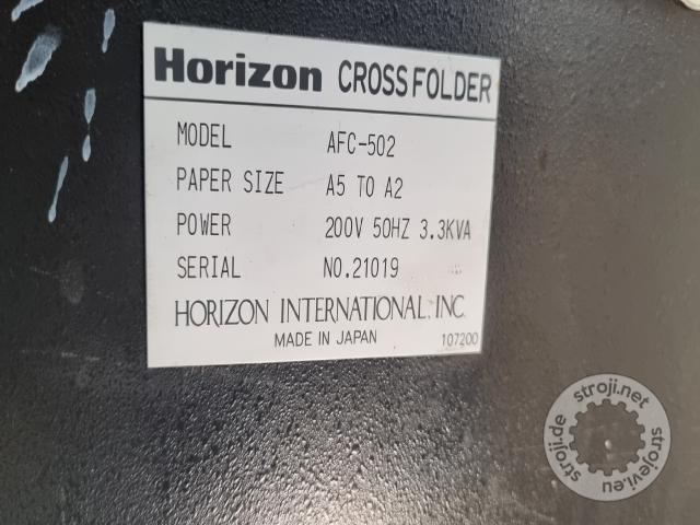 Grafični stroji zgibalni stroj, HORIZON AFC 502